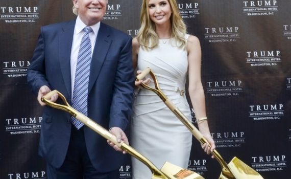 Photo of Donald Trump and his daughter Ivanka at property that will probably go into blind trust